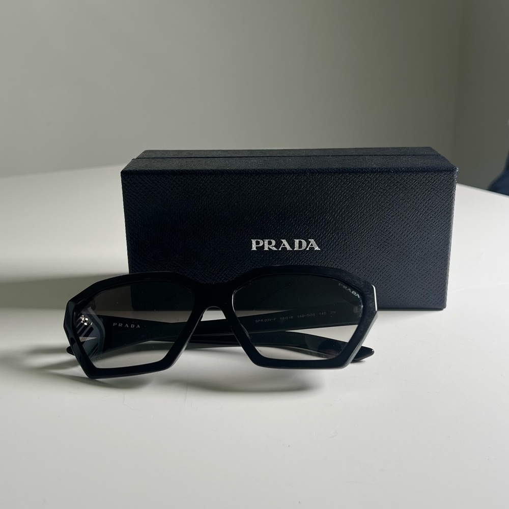 Prada | Geometric  Black Sunglasses